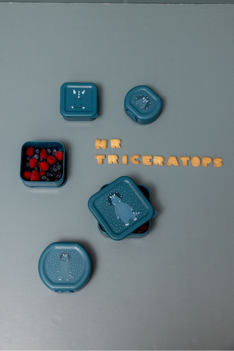 Trixie Baby sissepandavate toidukarpide 3-osaline komplekt - Mr. Triceratops