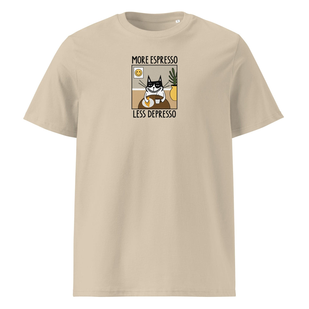 HILP unisex T-särk "More Espresso Less Depresso"