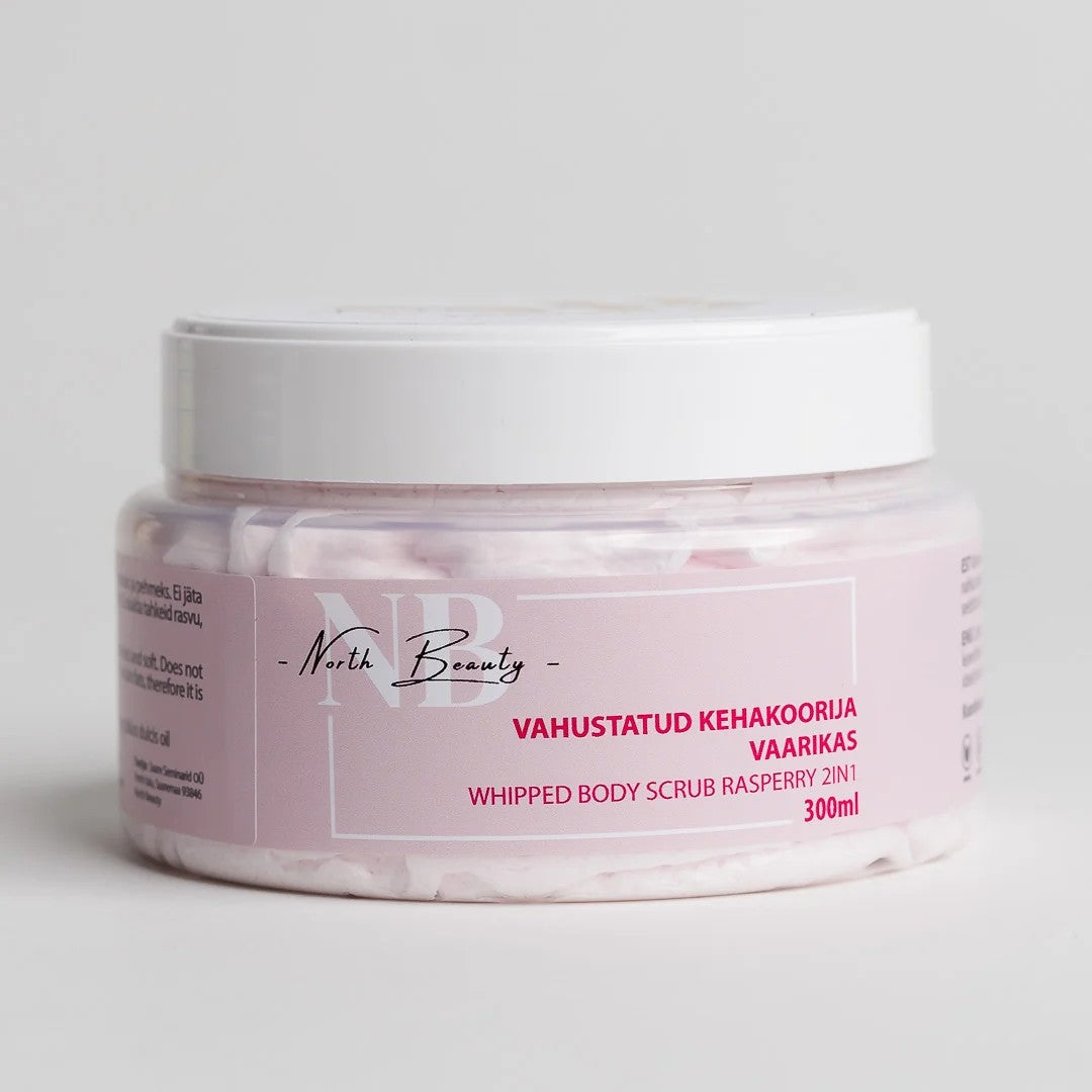 North Beauty vahustatud suhkrukoorija vaarikaga, 300 ml