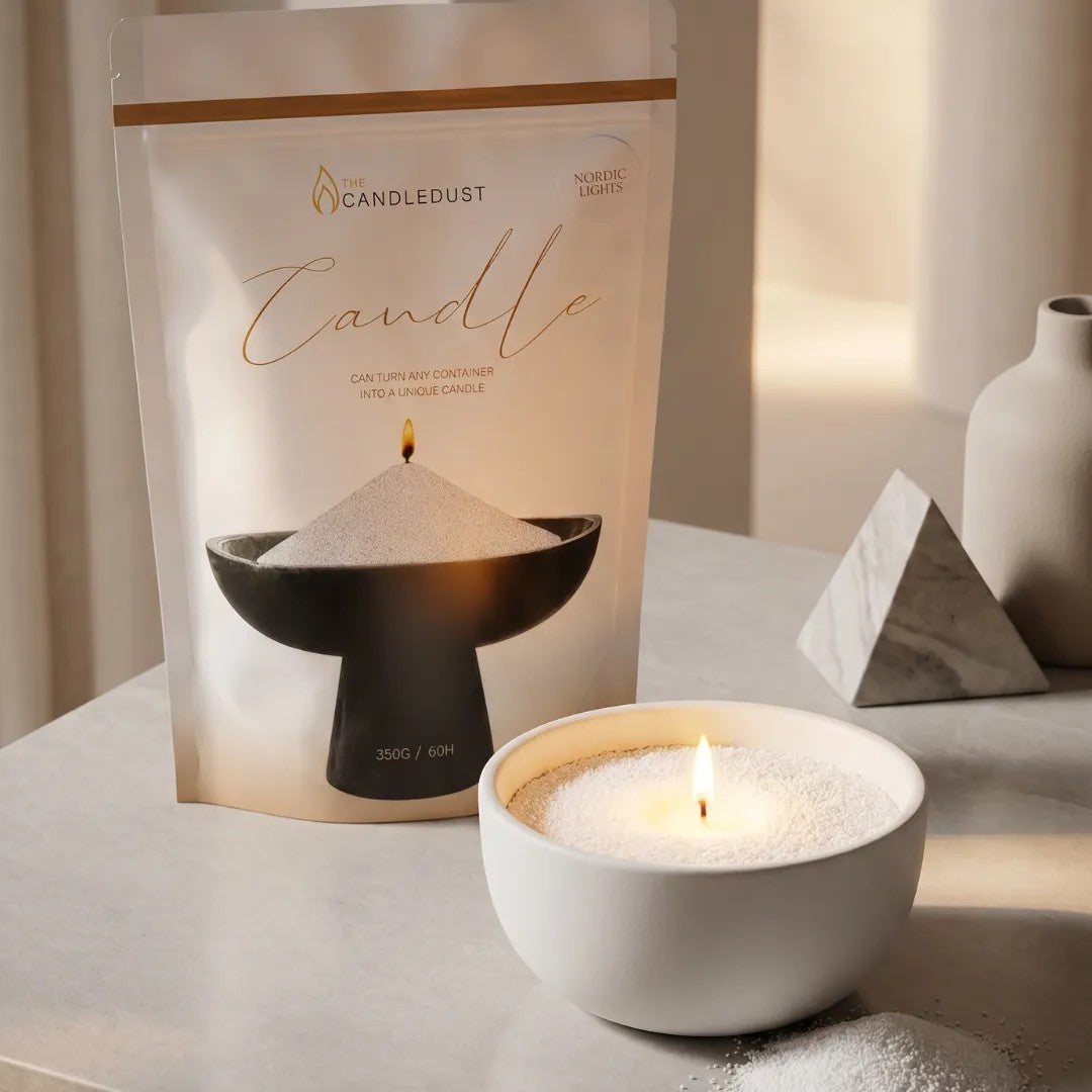 Candledust lõhnatu küünlaliiv täitepakend - Valge, 1 kg