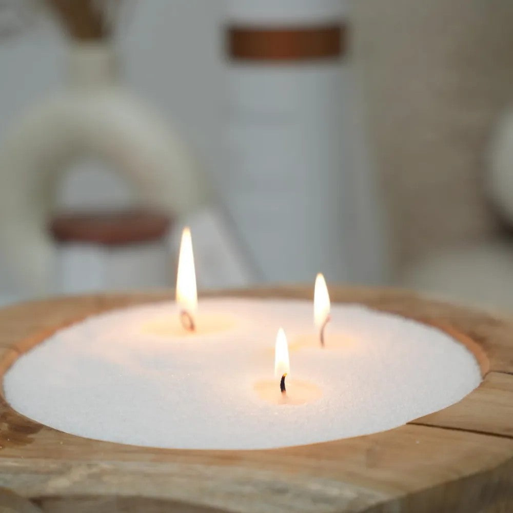 Candledust lõhnatu küünlaliiv täitepakend - Valge, 1 kg
