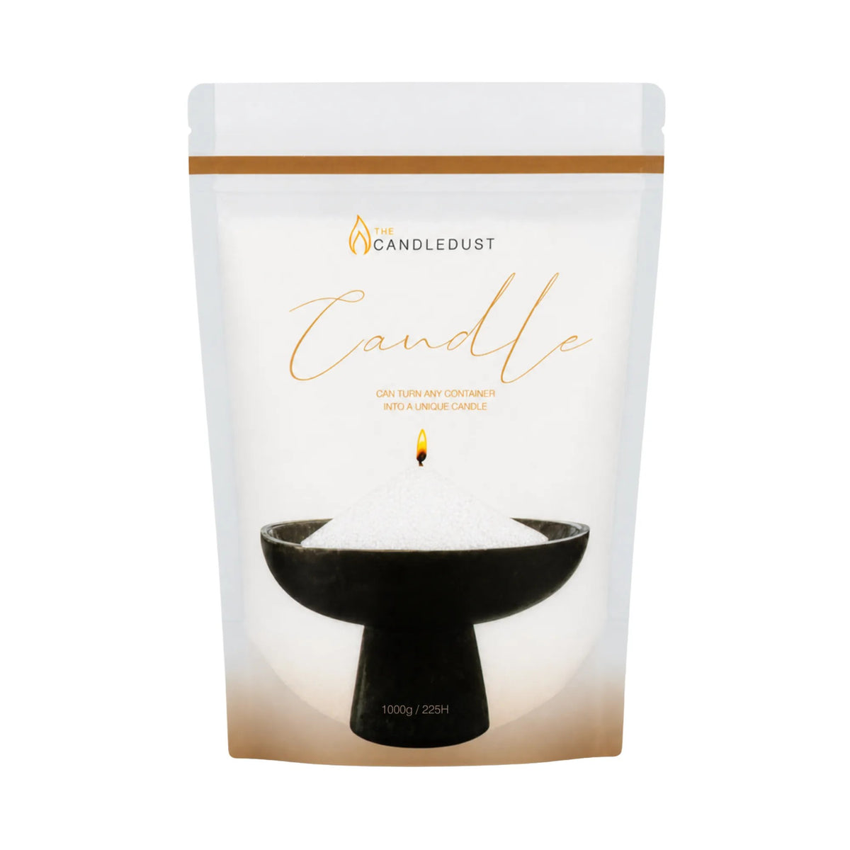 Candledust lõhnatu küünlaliiv täitepakend - Valge, 1 kg