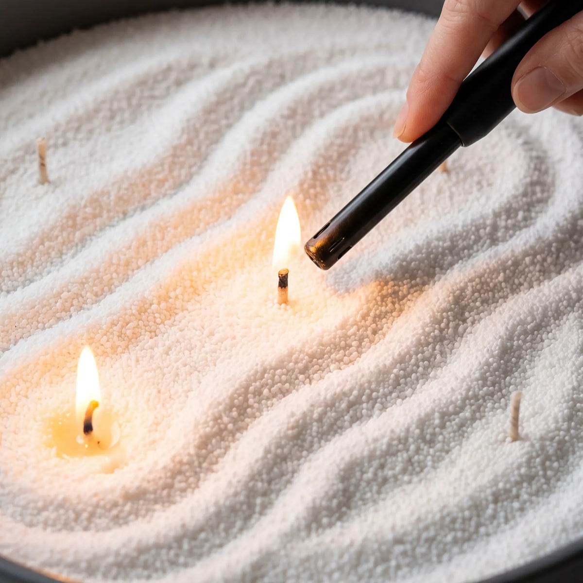 Candledust lõhnatu küünlaliiv täitepakend - Valge, 1 kg