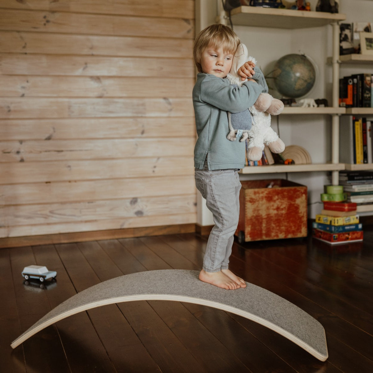 leg&go puidust tasakaalulaud halli vildiga