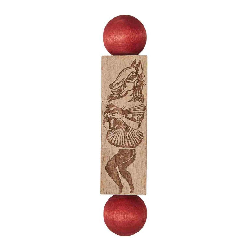 Wooden Story puidust pöörlev pusle "Commedia Dell'Arte" - Värviline
