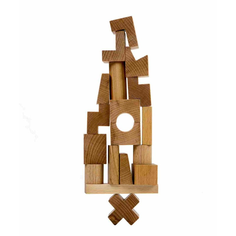 Wooden Story puidust pusle "Tower" - Naturaalne