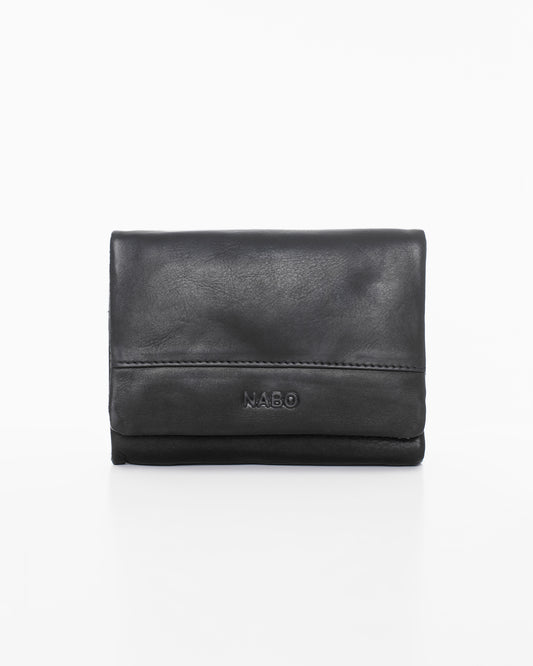 Nabo Leather Wallet NK304 (RFID-esto) - Musta