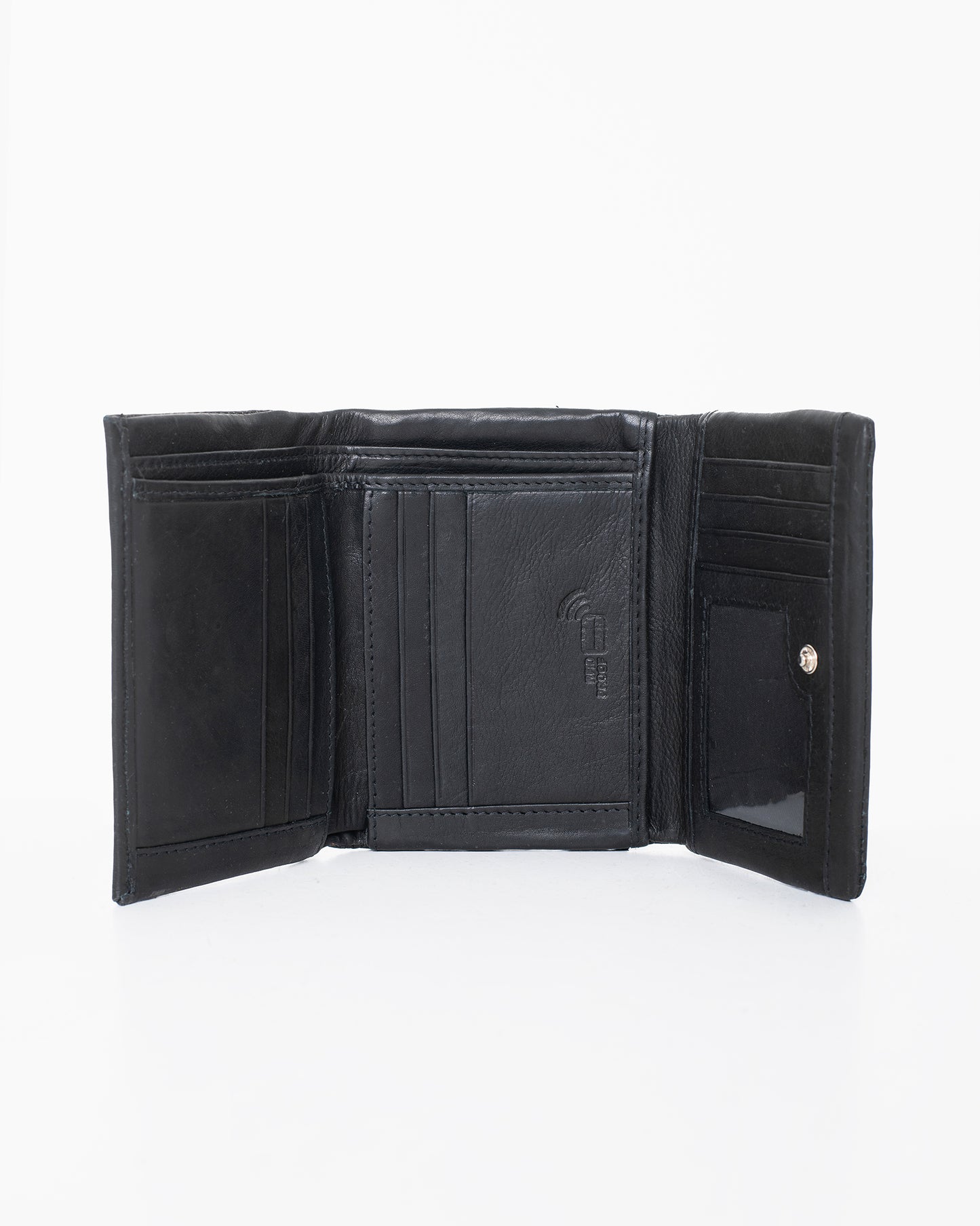 Nabo Leather Wallet NK304 (RFID-esto) - Musta