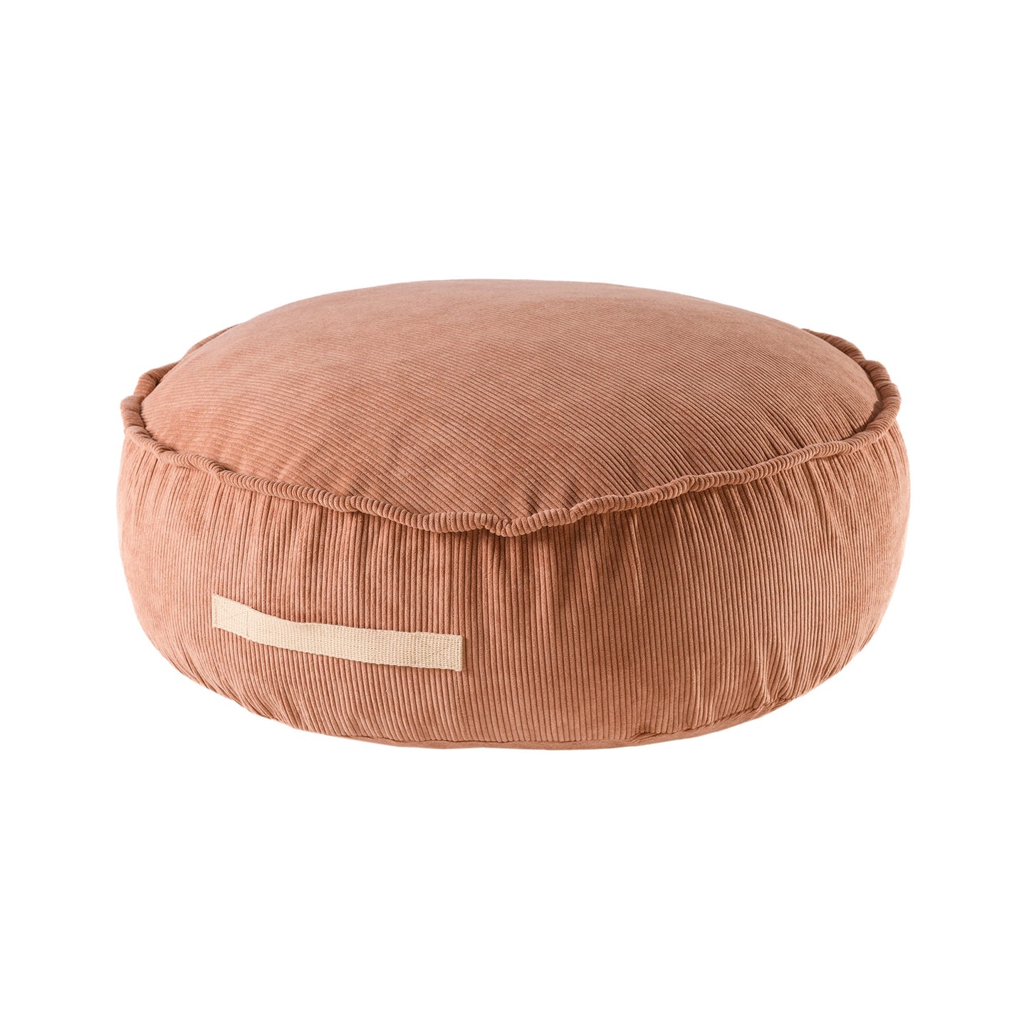 MeowBaby® Velvet Pouf Pyöreä istuintyyny - Designtyyny lapsille - Tiili