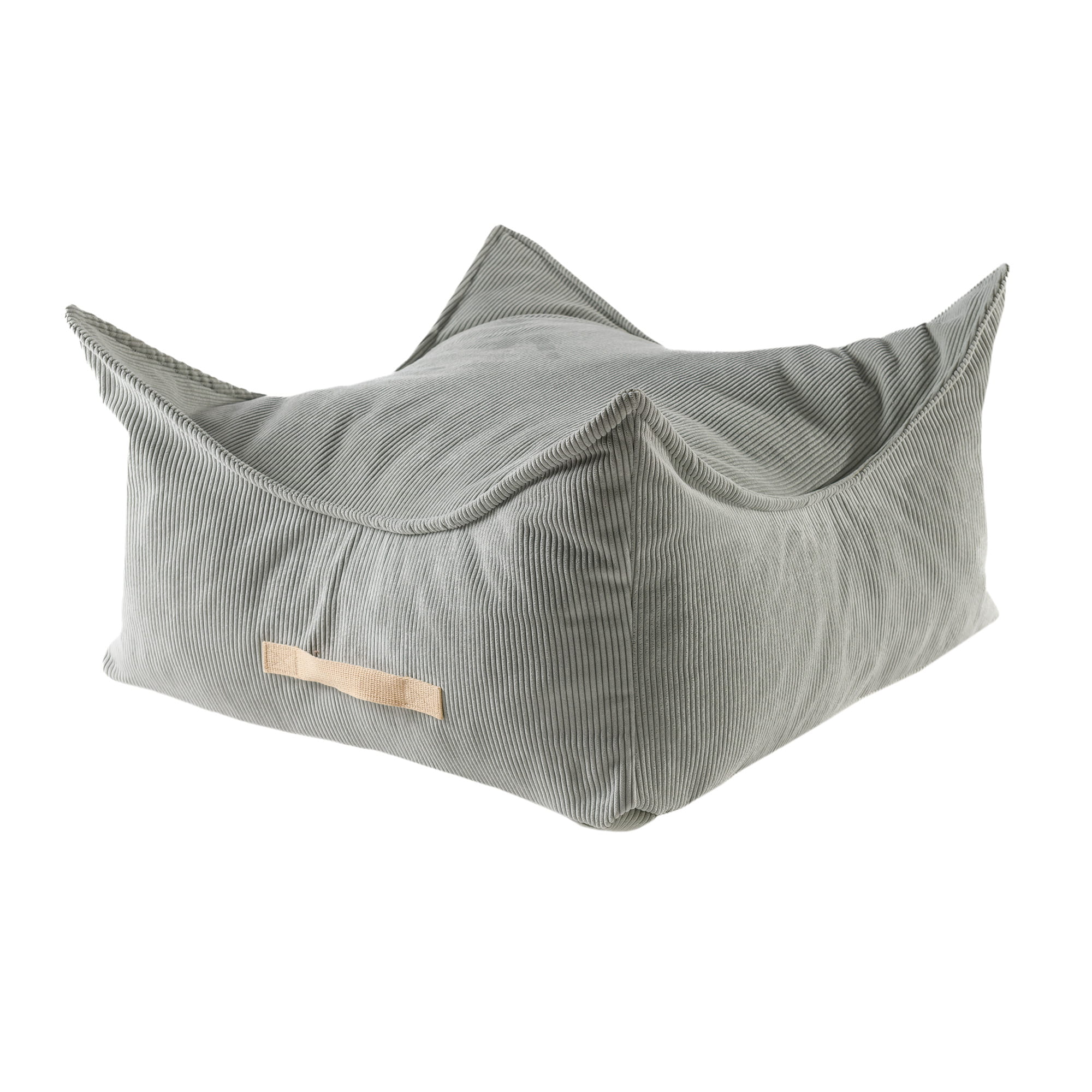 MeowBaby® Velvetist Pouffe Lastele, Ruudukujuline - Grey