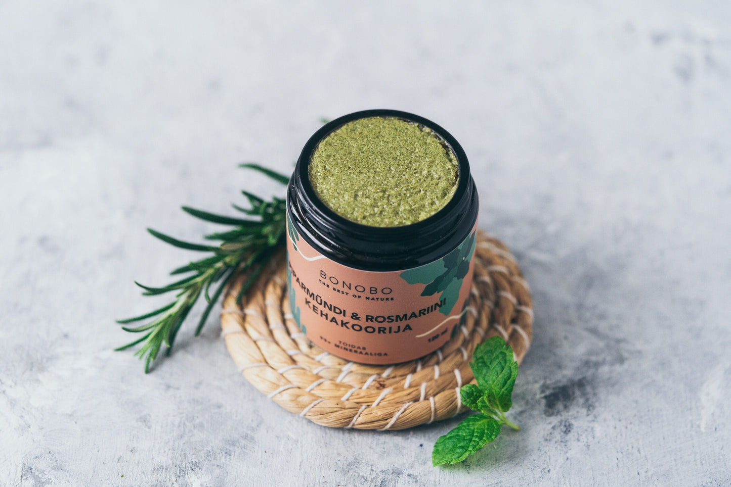 Bonobo Body Scrub - Piparminttu ja rosmariini 