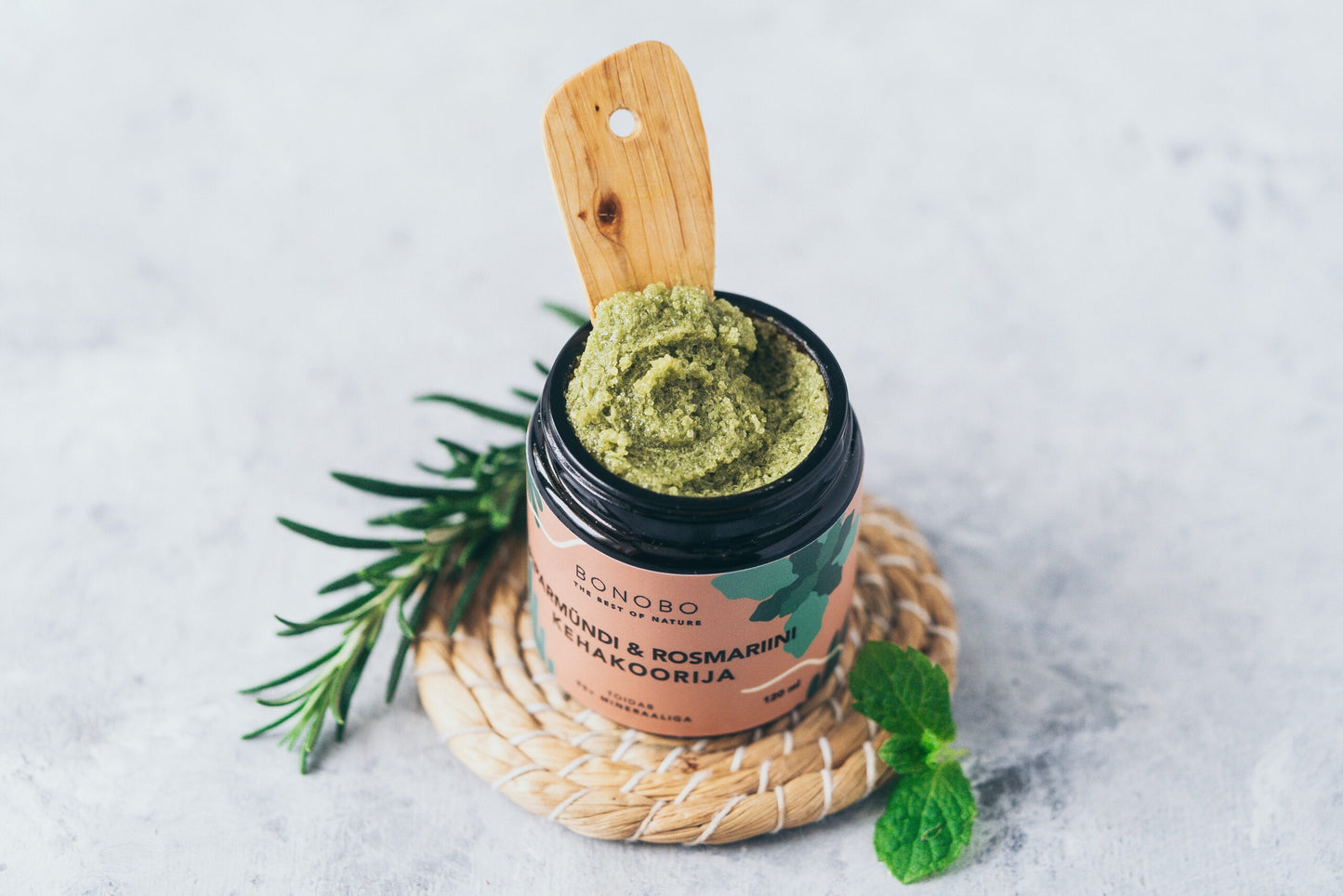 Bonobo Body Scrub - Piparminttu ja rosmariini 