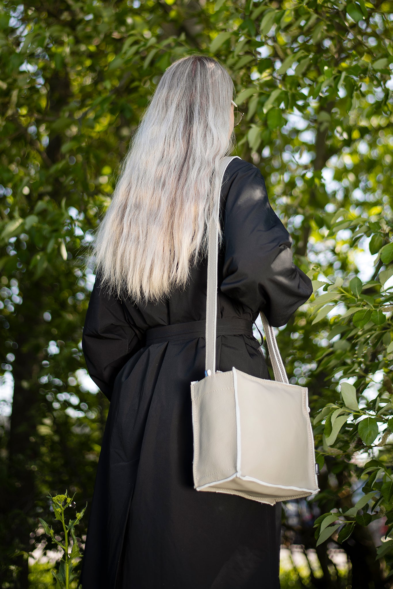 Trendbag Folk 1 Nahast Õlakott  - Light Grey