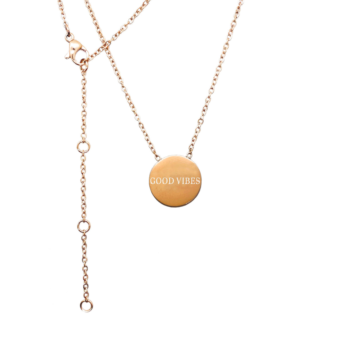 OLLA kaelakee medaljoniga "Good Vibes"