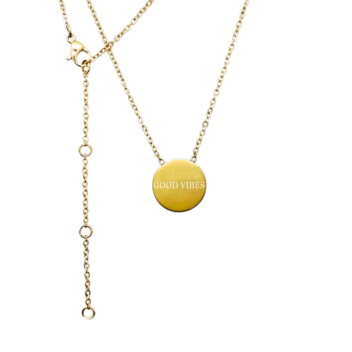 OLLA kaelakee medaljoniga "Good Vibes"