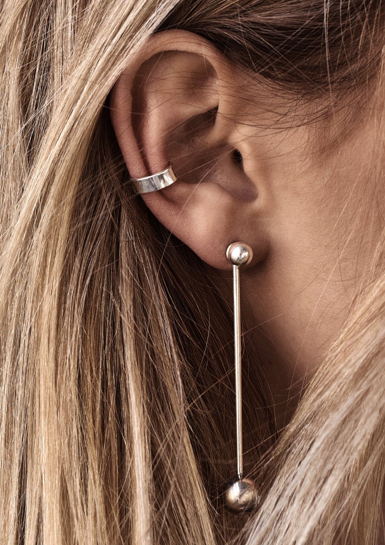 NO MORE "Flat Ear Cuff" Kõrvarõngas - Hõbe