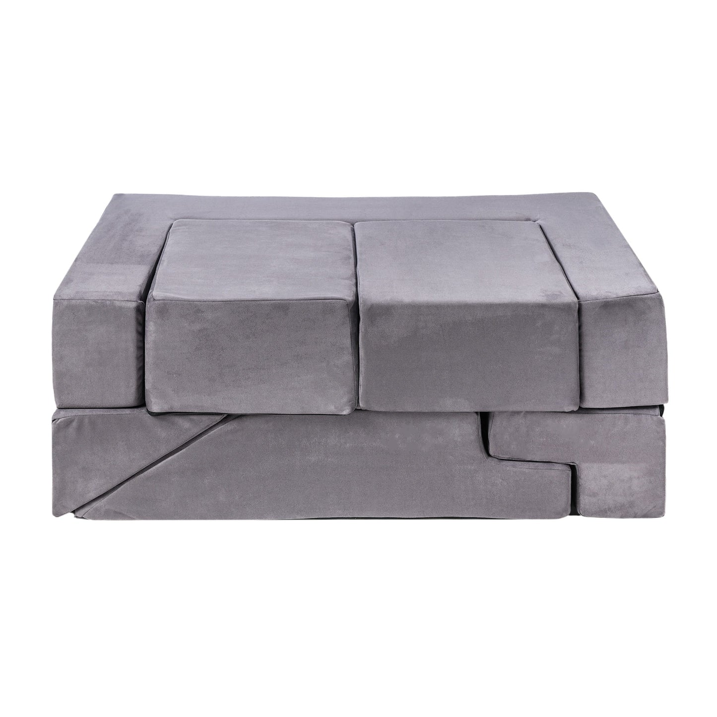 MeowBaby® Velvet Bricks Set - Multifunktsionaalne Mänguväljak Lastele - Grey