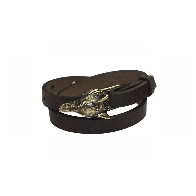 RR “Bronze Wolf buckle” Käepael Pronks Matt