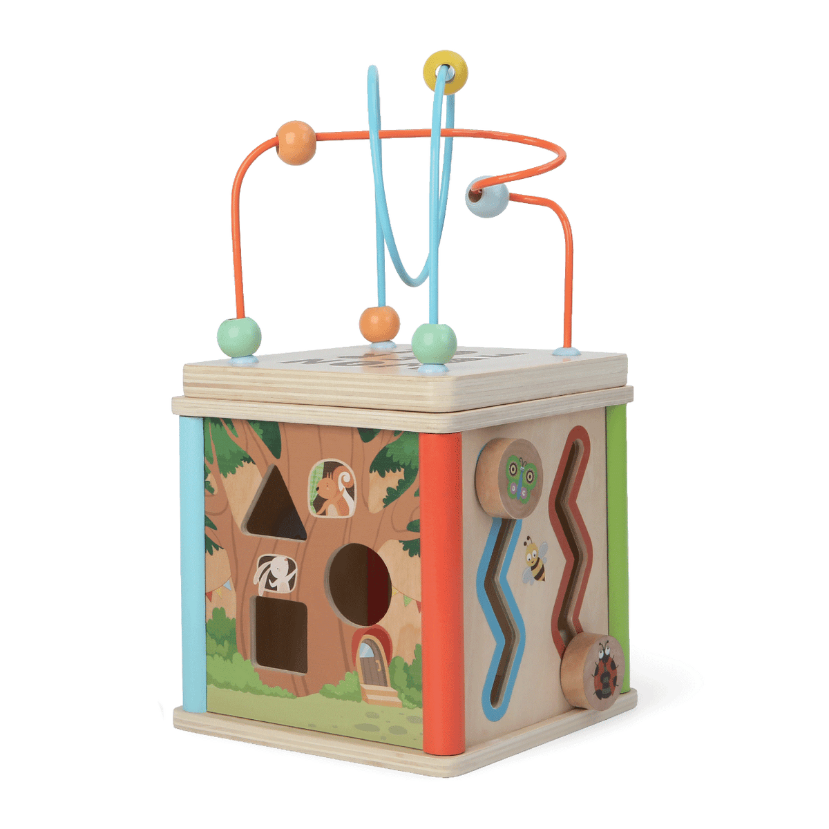 Gerardo's Toys puidust tegeluskuubik, 15 cm