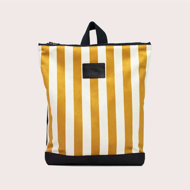 MUNI Laste Seljakott "Striped yellow and white"